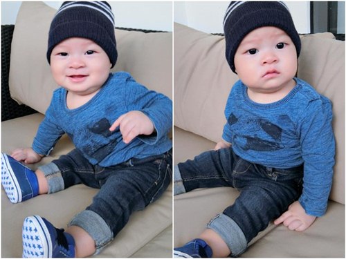 Ngắm cậu út nhà Lý Hải - Minh Hà béo tròn, bụ bẫm cực yêu - 3