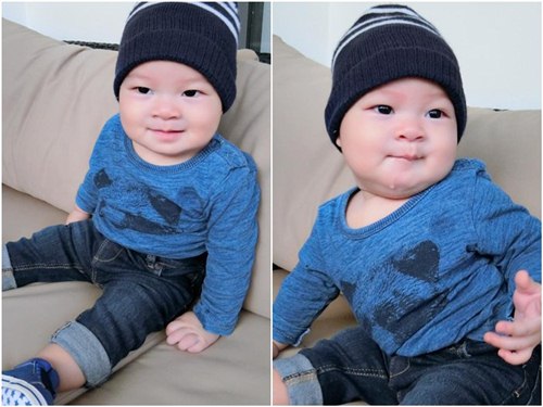 Ngắm cậu út nhà Lý Hải - Minh Hà béo tròn, bụ bẫm cực yêu - 4