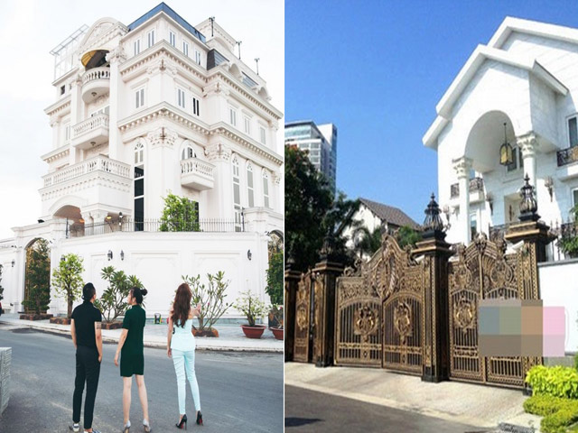 Đọ độ khủng hai căn bạch dinh dát vàng mà Lý Nhã Kỳ và Hà Tăng đang ở