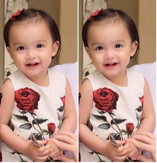 Là con gái của mỹ nhân đẹp nhất phillipines bảo sao càng lớn bé càng xinh