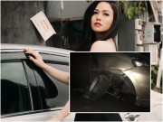 Làng sao - Nhật Kim Anh bàng hoàng vì xe hơi bị tai nạn khi đi diễn tỉnh