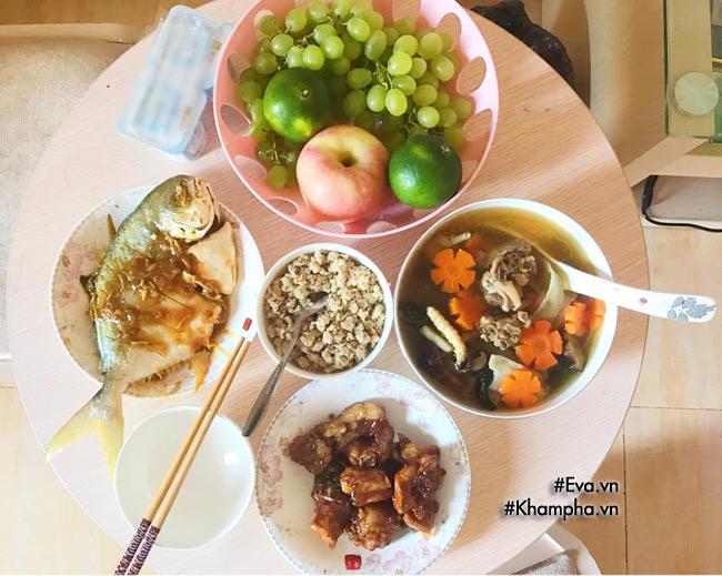 Mâm cơm đầy ắp của cô nàng FA khiến những ai có gia đình cũng phải ghen tị - 12