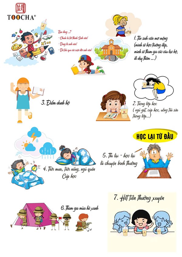 Ngắm bộ ảnh “Đời sinh viên TooCha” cực đáng iu cùng siêu giá khuyến mãi 19k - 3