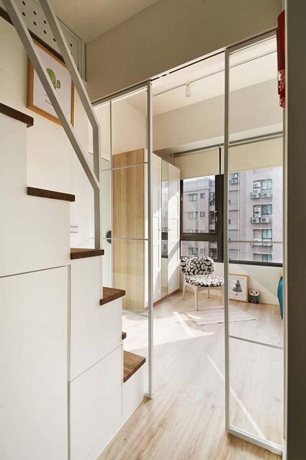 Căn hộ chung cư 45m2 “nhân đôi” diện tích nhờ thiết kế gác lửng tiện lợi - 9
