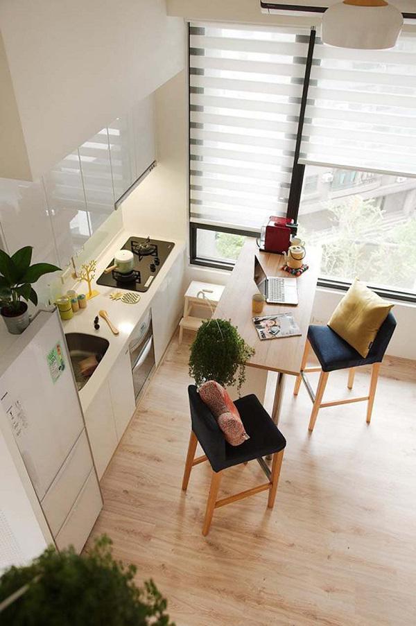 Căn hộ chung cư 45m2 “nhân đôi” diện tích nhờ thiết kế gác lửng tiện lợi - 7