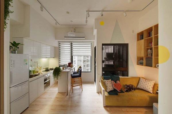 Căn hộ chung cư 45m2 “nhân đôi” diện tích nhờ thiết kế gác lửng tiện lợi - 6