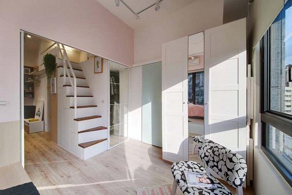 Căn hộ chung cư 45m2 “nhân đôi” diện tích nhờ thiết kế gác lửng tiện lợi - 13