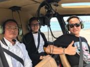 Giải trí - Vợ chồng siêu mẫu Ngọc Thạch cực sang chảnh khi ngồi trực thăng ngắm cảnh ở Úc