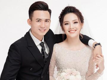 "Hoa hậu khả ái" yêu "Hotboy cảnh sát", ảnh cưới phông trắng vẫn đẹp hết phần thiên hạ