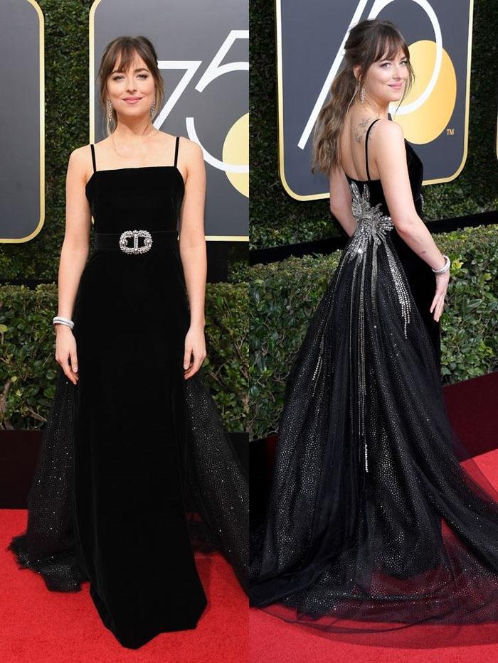 Bất ngờ lý do Angelina Jolie, mỹ nhân 50 sắc thái cùng loạt Sao amp;#34;đen xìamp;#34; trên thảm đỏ - 2