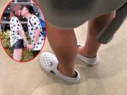 Giải trí - "Chết cười" cảnh Hari Won đi nhầm dép Trấn Thành ra sân bay