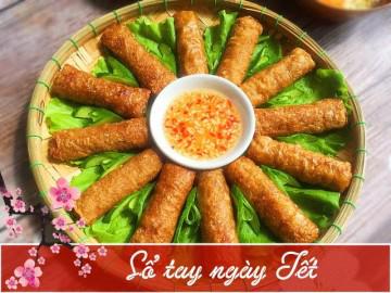 Nem rán vàng ươm, giòn rụm ấm lòng ngày Tết