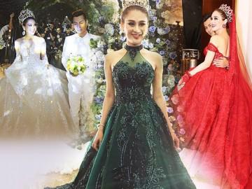 Tường thuật: Lâm Khánh Chi gây choáng ngợp với 5 bộ váy hoành tráng trong đám cưới xa hoa