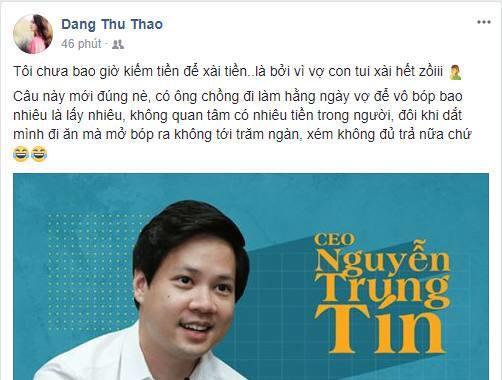 Đặng Thu Thảo: amp;#34;Có ông chồng đi làm hằng ngày, vợ để vào ví bao nhiêu là lấy bấy nhiêuamp;#34; - 1