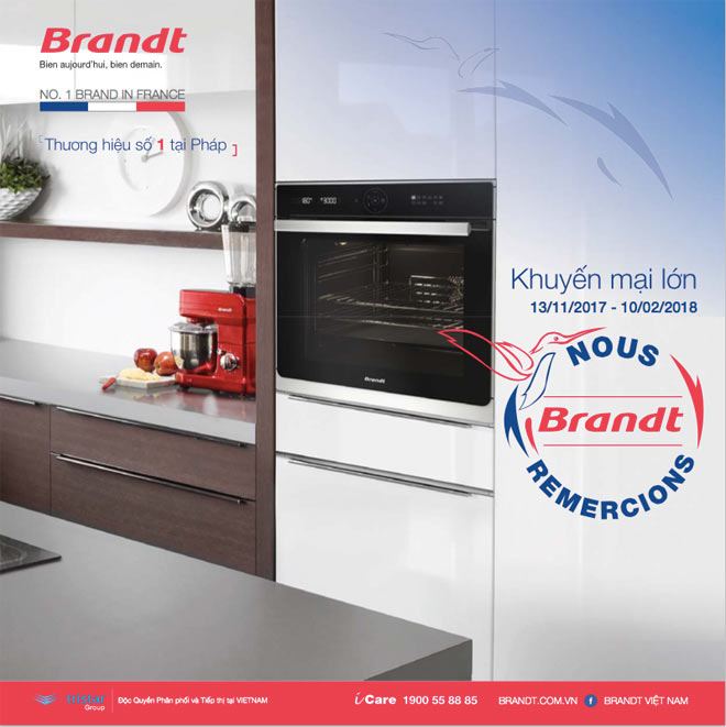 Bếp từ Brandt Intellect sử dụng mặt kính hàng đầu thế giới - 3