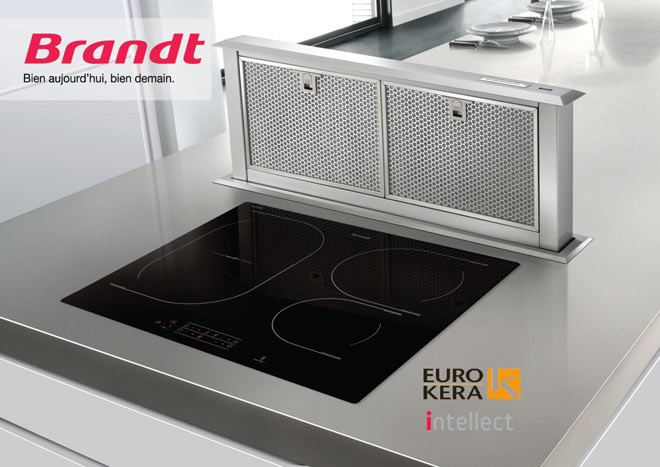 Bếp từ Brandt Intellect sử dụng mặt kính hàng đầu thế giới - 1
