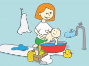 Làm mẹ - Hướng dẫn bố mẹ cách tắm chuẩn nhất cho trẻ sơ sinh trong ngày lạnh