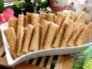 Bếp Eva - Mè xửng thơm ngon, ngọt ngào đón Tết