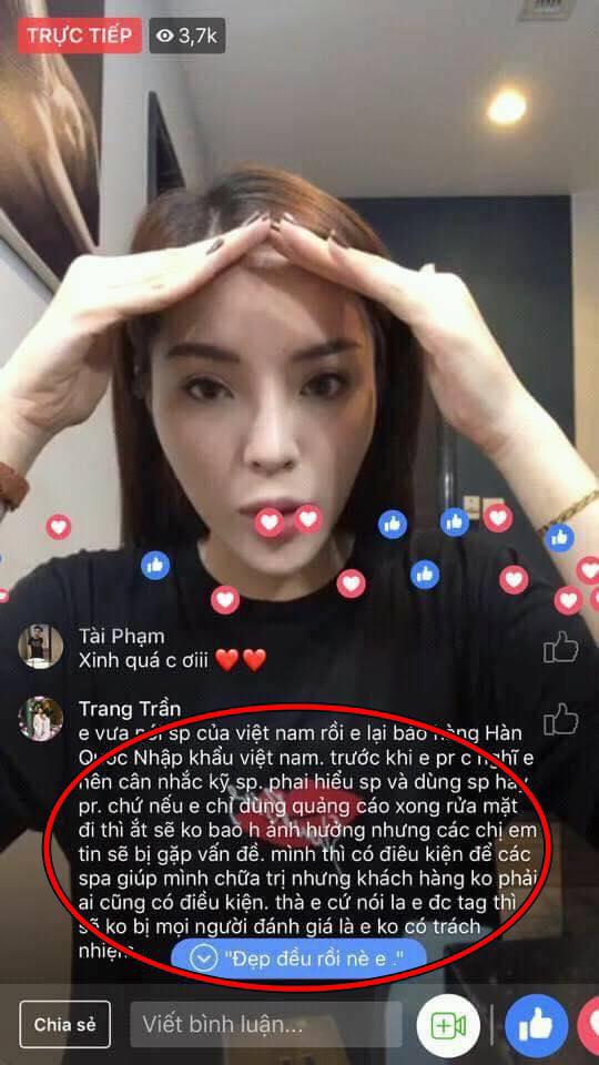 amp;#34;Chỉnhamp;#34; Kỳ Duyên cẩn thận về mỹ phẩm không rõ nguồn gốc, Trang Trần đăng đàn giải thích? - 3