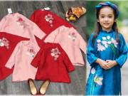 Thời trang - Áo dài dành cho bé cũng đắt hàng không kém của mẹ