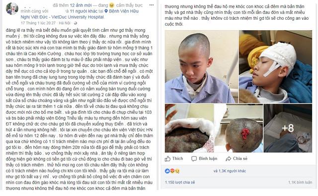 Thầy giáo thể dục bị tố đánh học sinh tụ máu não - 1