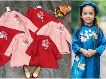 Áo dài dành cho bé cũng đắt hàng không kém của mẹ