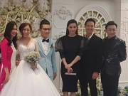 Làng sao - Hồ Ngọc Hà và bạn trai Kim Lý đến chúc mừng đám cưới em gái Trấn Thành