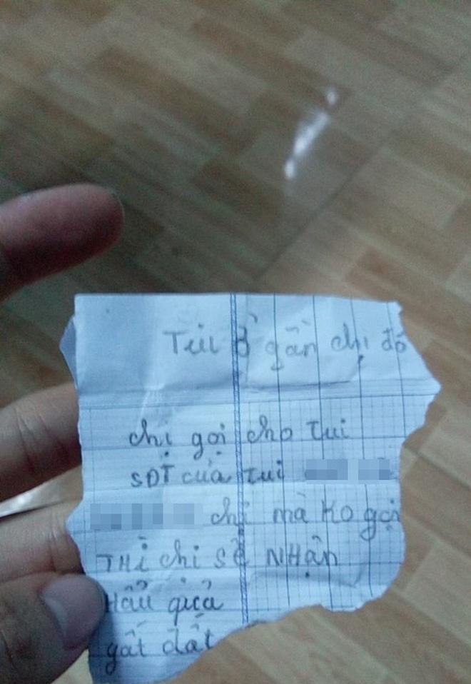 Bình Dương: Tên trộm nhí lấy đồ lót, gửi lại giấy đe dọa kèm số điện thoại cho cô gái - 1