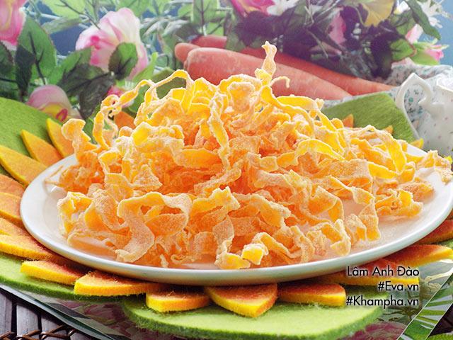 Cách làm mứt cà rốt bào sợi tuyệt ngon không cần nước vôi trong