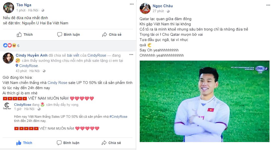 Muôn kiểu ăn mừng, những dòng trạng thái hài hước amp;#34;không đỡ nổiamp;#34; khi U23 VN chiến thắng - 9