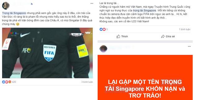 Người hâm mộ Trung Quốc dự báo trọng tài Singapore sẽ xử “ép” U23 Việt Nam - 4