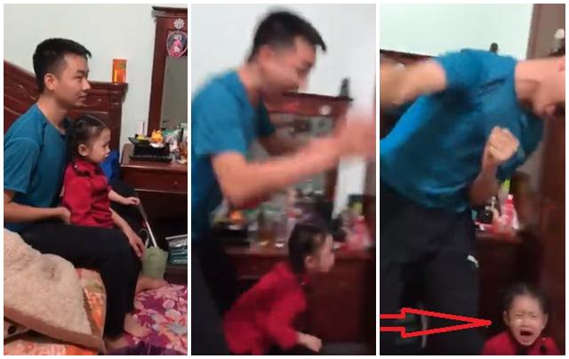 Mừng chiến thắng U23 VN, bố mặc kệ con khóc, đập phá xe vì quá sung sướng - 1