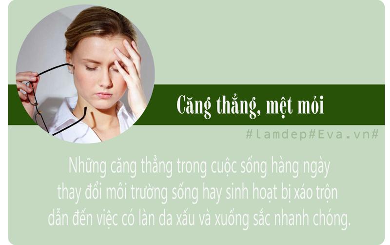 Đây là nguyên nhân thường gặp phải trong xã hội hiện đại khiến da gặp tình trạng báo động.
