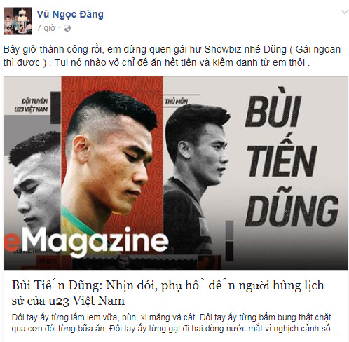 Sao Việt bức xúc khuyên Bùi Tiến Dũng hãy vững vàng trước amp;#34;thính gái hưamp;#34; - 4