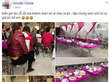 Xem bói Việt Nam chiến thắng, cỗ cưới ế ẩm vì mọi người mải mê xem đá bóng