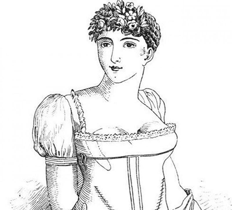 Thế kỷ 19, phụ nữ chuộng áo giúp 2 bầu ngực cách xa, càng xa càng đẹp.
