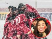 Làng sao - HH Đỗ Mỹ Linh lần đầu chia sẻ về việc âm thầm sang Trung Quốc cổ vũ U23 Việt Nam