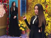 Thời trang - Chị em diện đồ xanh đỏ, Hồ Ngọc Hà vẫn trung thành với áo dài đen dịp cuối năm