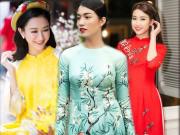 Thời trang - Mua áo dài diện Tết, chị em đừng bỏ qua 3 gam màu hút may mắn này!