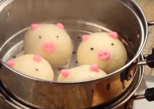 Bữa sáng ngon mắt, đã miệng cho bé yêu: bánh bao heo con siêu dễ thương - 8