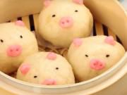 Bếp Eva - Bữa sáng ngon mắt, đã miệng cho bé yêu: bánh bao heo con siêu dễ thương