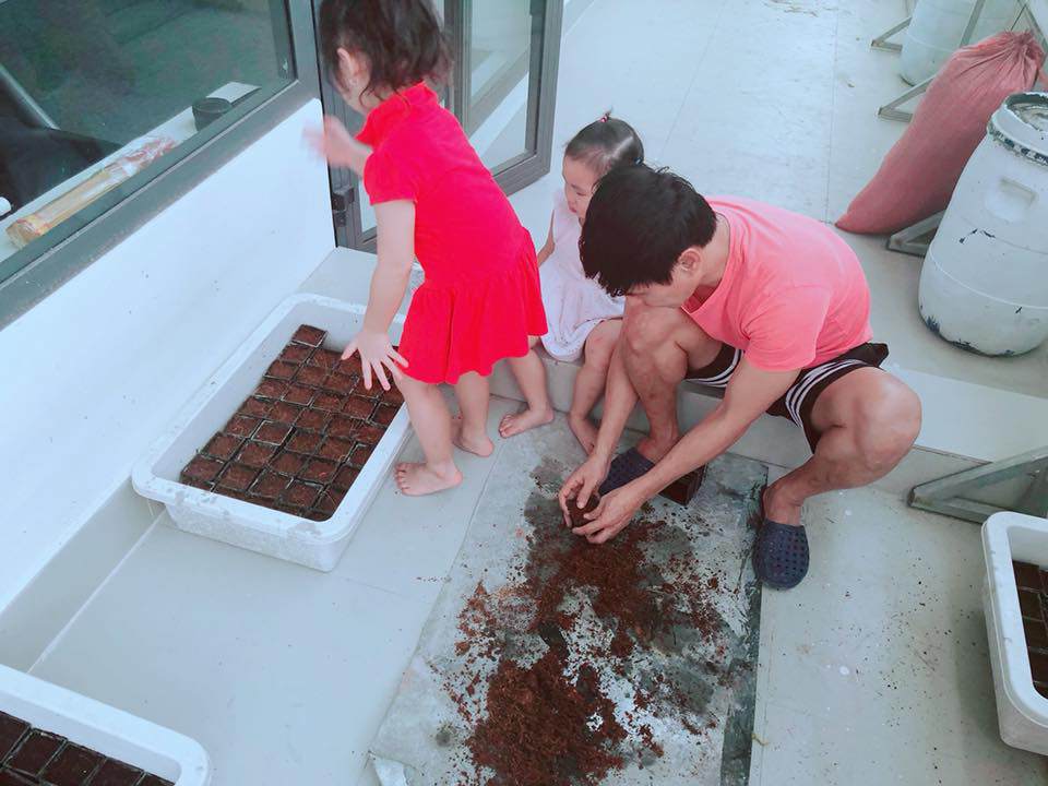 Người hâm mộ thích thú với cây xà lách to như bó hoa của nhà Lý Hải - Minh Hà - 9