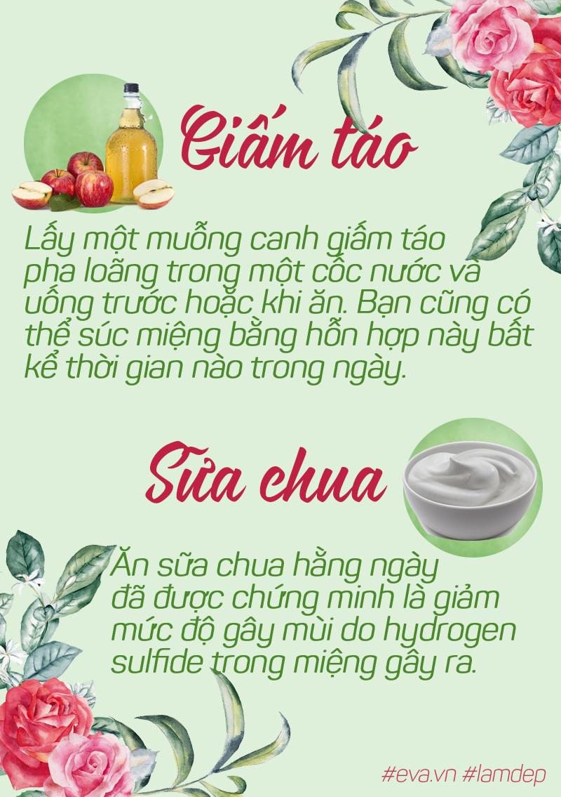 Do tính chua, đây đều là những phương thuốc tuyệt vời cho hơi thở có mùi.
