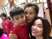 Giải trí - Hồ Ngọc Hà và mẹ đẻ cùng tới dự lễ hội Tết tại trường học của bé Subeo