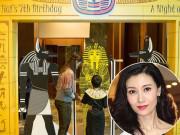 Giải trí - Sinh nhật con trai quý tử, Lý Gia Hân và chồng tỷ phú tổ chức giống như vua Pharaoh