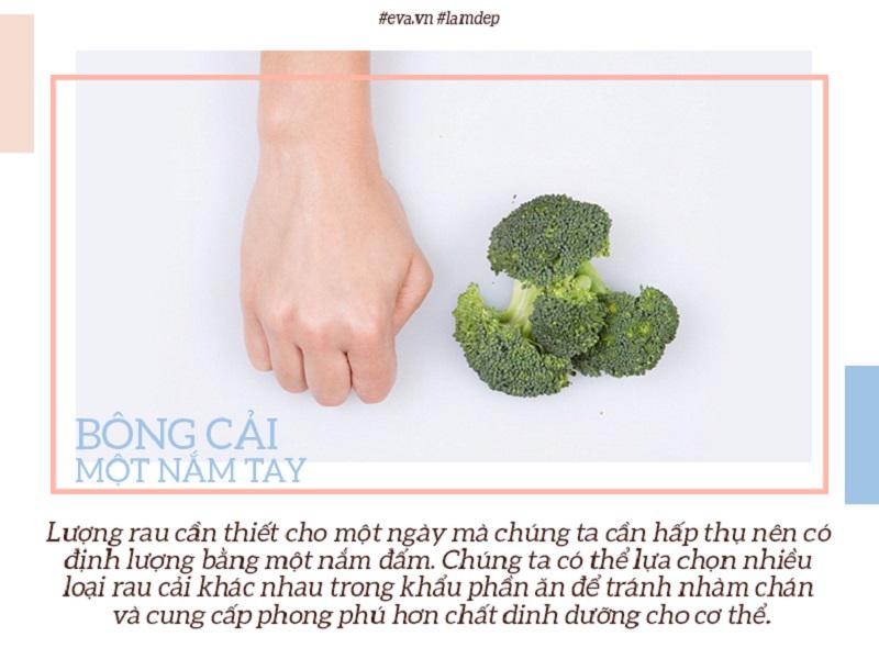 “Trong đĩa thức ăn, rau nên chiếm phân nửa!” – lời khuyên của Sian Porter.
