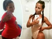 Bà bầu - Bà mẹ giảm cân ngoạn mục sau khi sinh liền 3 con trong 3 năm