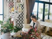 Nhà đẹp - Chung cư tiền tỷ ngập sắc hoa xuân của Á hậu Huyền My ngày Tết