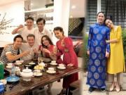 Giải trí - Mùng 1 Tết: Mr. Đàm xông đất nhà Hồ Ngọc Hà, "bà bầu" Hà Tăng tình cảm bên chồng