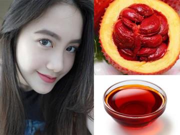 Cứ bôi dầu gấc qua đêm liên tục bạn sẽ ngạc nhiên với làn da sau 1 tuần